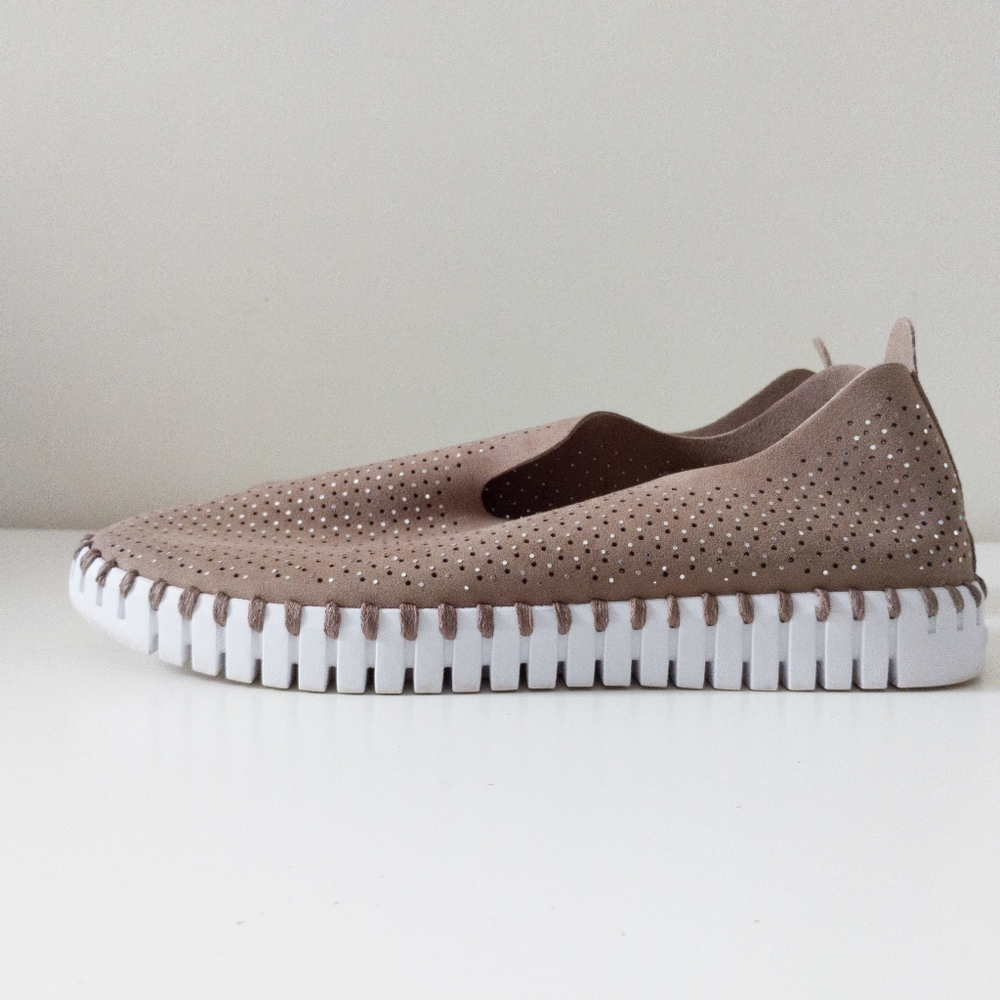 Ilse Jacobsen Platform Tulip Shoe Tan Size 38